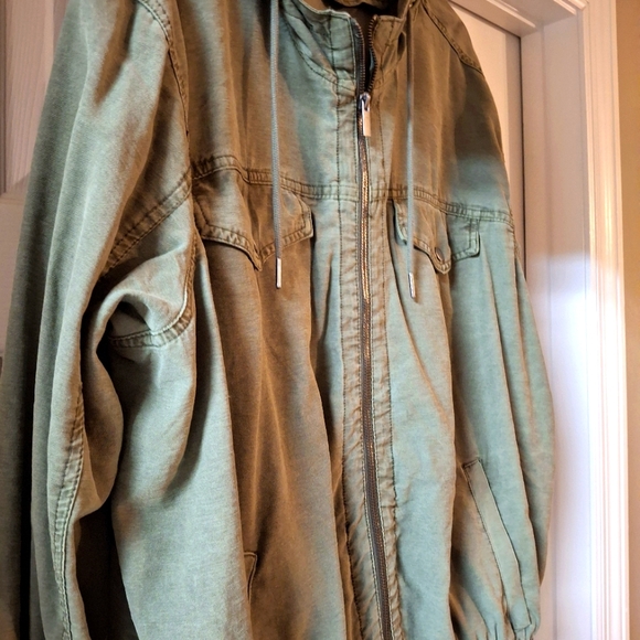 Plus Size Bomber Jacket - Picture 2 of 7